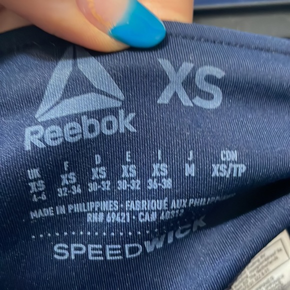 3/$15 Reebok capri yoga pants tights XS high rise - Picture 3 of 3